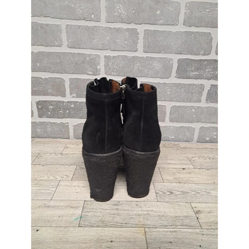 Derek Lam 10‎ Crosby Womens Black Suede Leather Wedge Platform Shoes Size 11 M